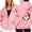 Pink, variant on HGIEYS Womens Zip Up Hoodies 2026 Casual Long Sleeve Zipper Sweatshirts Fall Winter Comfy Track Jackets with Pockets