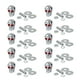 thumbnail image 1 of 10pcs Universal cicleta Cráneo licencia De Matrícula Etiqueta Perno Marco Parabrisas Tornillos De Ajuste Reemplazo Para Coche Camión Luz ATV - Cromo, 1 of 8