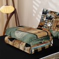 thumbnail image 5 of Homewish Vintage Wooden Planks Zipper Twin Comforter Sets with Fitted Sheet and 2 Pillowcases,Jungle Animal Alphabet D Print Zipper Bedding Set For Kids,Black Reversible,4-Piece, 5 of 7