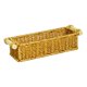 thumbnail image 2 of Cesta tejida versátil organizadora de juguetes rústica con asas de madera decorativa para pan S, 2 of 8
