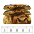 thumbnail image 2 of 3 Pcs Soft Bedding Set, Includes 1 Duvet Cover with Zipper And 2 Pillow,Shams Highland Cow with Sunflowers Full(79"×90"), 2 of 8