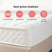 Best Price Mattress 8 Tight Top Pocket Spring Mattress, Queen