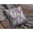 thumbnail image 3 of Tropics Daim Soufflé et Oreiller Fermé Vert Clair et Blanc sur Violet, 3 of 4