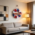 thumbnail image 4 of CuiLiyq Independence Day Non-Woven Star Door Hanging Decoration, Patriotic Fabric Ornament for Home Wall Party Decor, Red White and Blue, 4 of 6