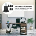 thumbnail image 2 of Milisten 6 Pcs Roulettes Enfichables Roulettes de Chaise Multifonction Pieds Fixes Réglables Niveleur de Chaise Pratique, 2 of 6