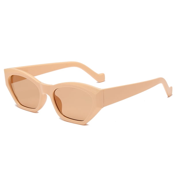 Guardurnaity Gafas de sol con campo de visión de alta definición para mayor claridad Gafas de sol de color caramelo Gafas con montura pequeña Lentes Marco de té/rebanadas de té