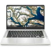 HP 14" Chromebook Intel Celeron N4000 4GB 64GB Chrome OS Silver Mouse + Sleeve