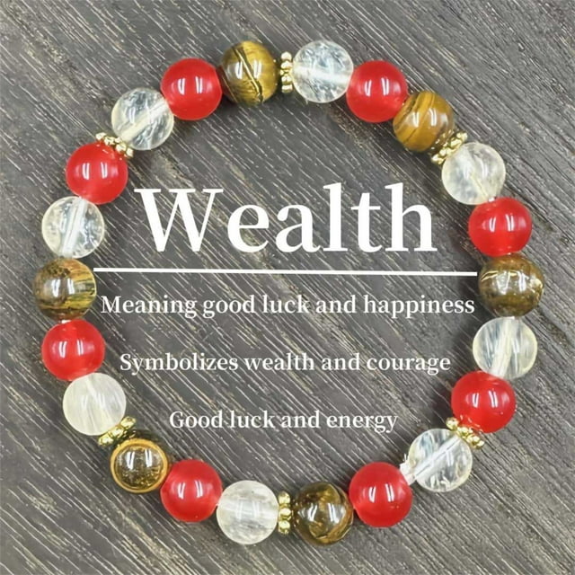 Piedra pulsera de cuentas de piedras preciosas naturales pulsera de cuentas de cristal pulsera de la ansiedad