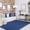 Denim Blue, variant on BNM Bohemian Indoor/ Outdoor Solid Rug, 4' x 6', Canvas