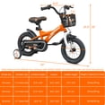 thumbnail image 4 of Ambifirner Kids Bikes With Training Wheels:12 14 16 Inch Children Bicycle , Front V-Brake & Coaster Brake, Basket, For Boys Age 3-7 Years Old, 4 of 8