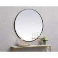 thumbnail image 7 of Metal frame round mirror 39 inch in Black, 7 of 7