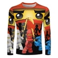 thumbnail image 2 of Ninjago Characters Men's Long Sleeve T Shirt 3D Printed Fashion Tee Shirts Top Soft Comfortable Daily Shirt, 2 of 6