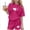 Hot Pink, variant on CYRBOKO Girls Outfit Sets, Casual Bretchable Elastic Waist Short Sleeve Kids' Activewear Sets Beige Size 9-10 T