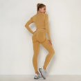 thumbnail image 3 of Conjunto de 2 piezas para mujer, ropa de gimnasio, Sujetador deportivo de Yoga sin costuras, Top corto, mallas de cintura alta, ropa deportiva para Fitness, trajes de entrenamiento para mujer, 3 of 5