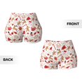 thumbnail image 6 of Yiaed Gingerbread Holiday Sweets Print Women's Athletic Shorts Running Shorts Sporty Short High Waisted Elastic Workout Shorts for Yoga Gym Running & Sports -Medium, 6 of 8