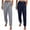 02-Navy, variant on DJskiyers Joggers for Women High Waist Workout Yoga Sweatpants Plus Size Warm Lounge Pants with Pockets 2 Pc