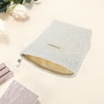 thumbnail image 3 of Unique Bargains 1 Pc Portable Embossment Rose Makeup Bag Polyester Beige Small, 3 of 5