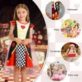 thumbnail image 6 of Benylion Princess Dress With Cape for Girls Queen of Hearts Christmas Birthday Party Cosplay Costume Toddler Ruffle Sleeve Fancy Outfit Gift for 9-10 Years, 6 of 6