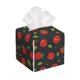 thumbnail image 1 of Balery Tomatoes1 Porta Pañuelos de Cuero con Estampado – Funda Moderna Cuadrada para Caja de Pañuelos, Dispensador 5x5x5'', 1 of 7