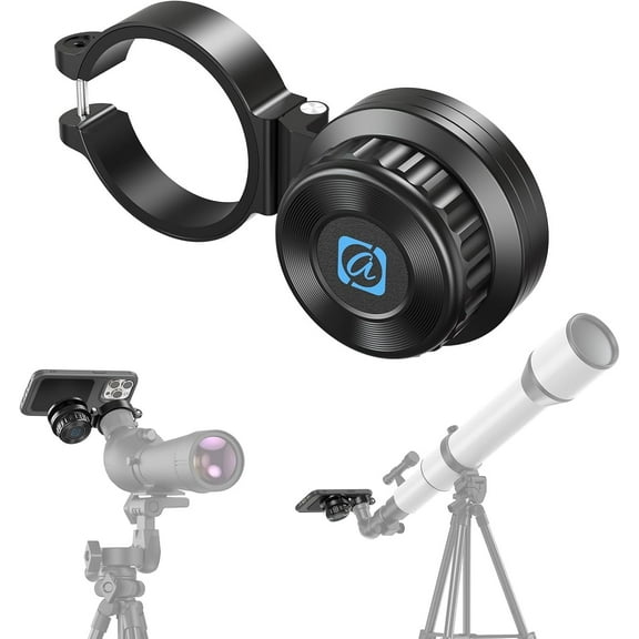 APEXEL Magnetic Telescope Phone Adapter, Aluminum Foldable Photo Adapter Fits All Smartphone, Universal Phone Mount for Binocular, Monocular, Microscope, Spotting Scope. (45-55M)