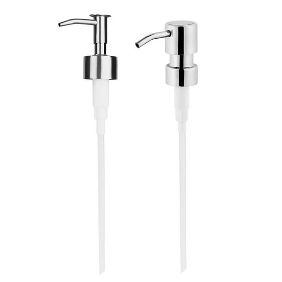 YUNXNK 2pcs Lotion Soap Dispensers Pump Replacement Stainless Steel Bottle Pump Liquid Press Pump for Bottles (Pattern F   Pattern C)