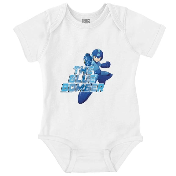Mega Man Video Game The Blue Bomber Romper Boys or Girls Infant Baby Brisco Brands NB