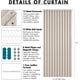 thumbnail image 3 of Cortinas plisadas plegables para puerta – Cortinas de lavandería para puerta, estilo acordeón magnético para armarios sin puerta, cortinas divisoras de habitación con ganchos, color beige, 3 of 4