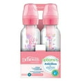 thumbnail image 3 of Dr. Brown's Options+ Baby Bottles, 8 oz/250ml, Narrow Bottle, Pink Floral Designs, 4 Pack, 3 of 6