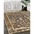 thumbnail image 3 of Ahgly Company Machine Washable Indoor Square Traditional Dark Brown Area Rugs, 8' Square, 3 of 7