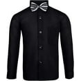 thumbnail image 5 of S.H. Churchill & Co. 4 Piece Boy's Dress Shirt Set with Long Tie, Bow Tie and Pocket Square, 5 of 6