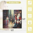 thumbnail image 2 of SKYSONIC Santa Claus Fireplace Baby Muslin Washcloths Face Towel, Christmas Tree Gift Burp Cloths Cotton Wipes 5 PCS Infant Wash Cloth for Newborn Boys Girls 12"x12", 2 of 7