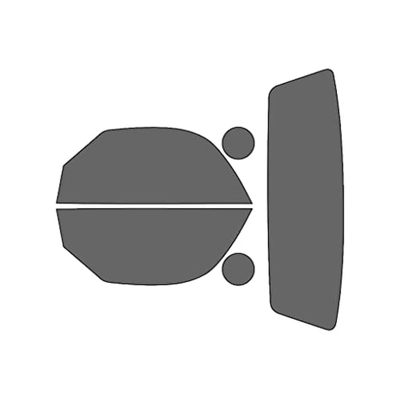 Rvinyl Window Tint Kit Compatible with Ford Thunderbird 2002-2005 - Complete Precut Kit - 35%