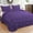 Purple, variant on 1 Piece Luxury 5 Inch Two Layer Ruffle Comforter 550 GSM All Season (Full/Queen Size) Premium Super Soft - 800 TC, 100% Egyptian Cotton- Solid Purple Colour