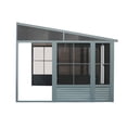 thumbnail image 4 of Gazebo Penguin Florence Ajouter Une Pièce avec Toit Métal 10 ft. x 12 ft. en Gris, 4 of 9