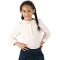 thumbnail image 2 of Leveret Kids & Toddler Girls Long Sleeve Uniform Cotton Dress Shirt Light Pink (Size 2 Years), 2 of 4