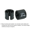 thumbnail image 4 of Clothes Hanger Marker Colored Hanger Sizer Garment Markers Tag (Number 29, Black), Pack of 100, 4 of 5