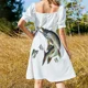 thumbnail image 5 of Vestido de manga corta para pesca de muskellunge Vestidos casuales Vestido de noche para mujer, 5 of 7