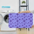 thumbnail image 7 of Bathroom Rugs Sets 3 Piece - Purple Snowflake Elegance Absorbent Non Slip Bath Mats, U-Shape Toilet Lid Cover, Contour Mat, Soft Washable Shower Mats Bath Rug Mat for Bathroom Tub Toilet, 7 of 7