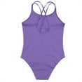 thumbnail image 3 of Kaerm Justaucorps de Danse Ballet Sans Manches pour Filles Dos Croisé Classique Violet P, 3 of 7