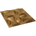 thumbnail image 6 of Ekena Millwork 19 5/8"W x 19 5/8"H York EnduraWall Decorative 3D Wall Panel, Bright Coat Gold (12-Pack for 32.04 Sq. Ft.), 6 of 6