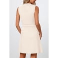 thumbnail image 4 of Vestido MEROKEETY para mujer, formal, sin mangas, color marfil, 4 of 9