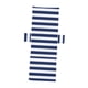 thumbnail image 2 of Funda para silla de playa a rayas, toalla para tumbona, versátil y práctica. Blanco azul oscuro, 2 of 9