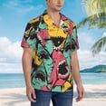 thumbnail image 5 of Bixox Men's Hawaiian Shirts Men's Angry Shark Pattern Print Short-Sleeve Shirt-Large, 5 of 8