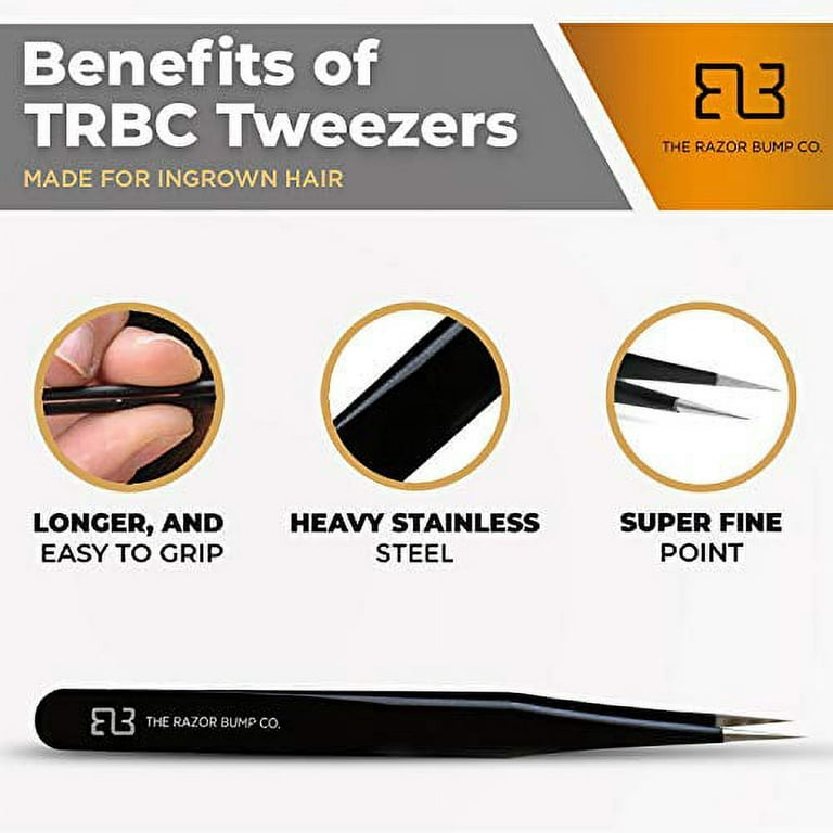 Eyebrow Tweezers Precision Tweezers For Eyebrows, Facial Hair & Ingrown  Hair Removal - Professional Stainless Steel Best Gift