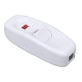 thumbnail image 2 of Xuanheng 10A 250V Bedside Switch Inline on/OFF Table Desk Lamp Cord Cable Switch with LED White, 2 of 8