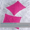 thumbnail image 3 of CCNY Pillowcases Set of 2 Hot Pink Queen Size Pinch 600 TC 100% Egyptian Cotton Soft Pillow Case, 3 of 4
