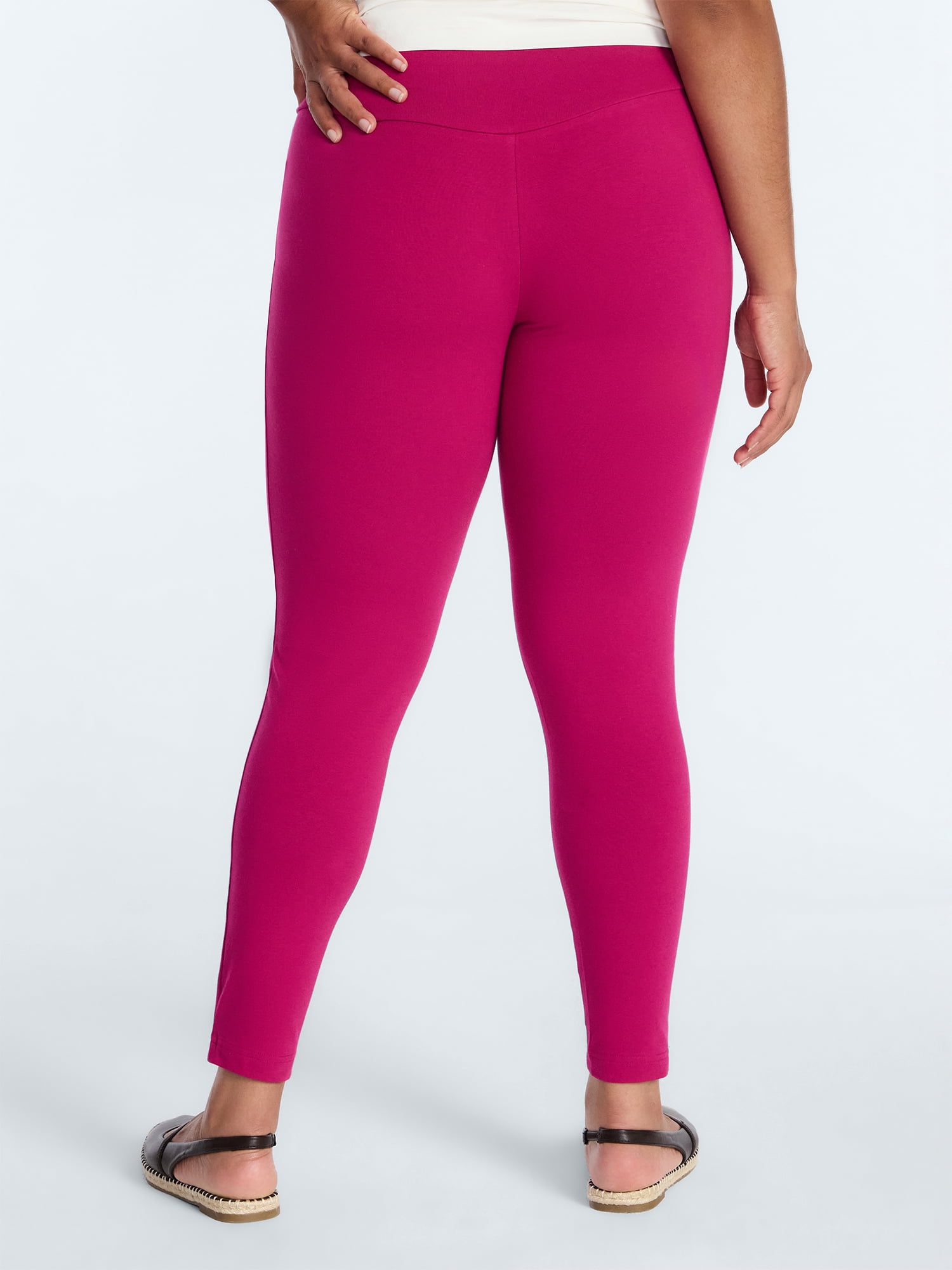 Terra & Sky Women's Plus High Waist Full Length Leggings, Sizes 0X-5X