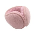 thumbnail image 2 of Cheers.US Unisex Warm Knit Earmuffs Furry Fleece Winter Ear Muffs Foldable Ear Covers Soft Pure Color Ear Warmer for Women Men Outdoor Activities, 2 of 8
