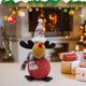 thumbnail image 2 of Alce de peluche navideño, peluche con luz, ciervo navideño, decoración, alce de peluche, figuritas de alce, muñecos de peluche suaves y encantadores, 2 of 6