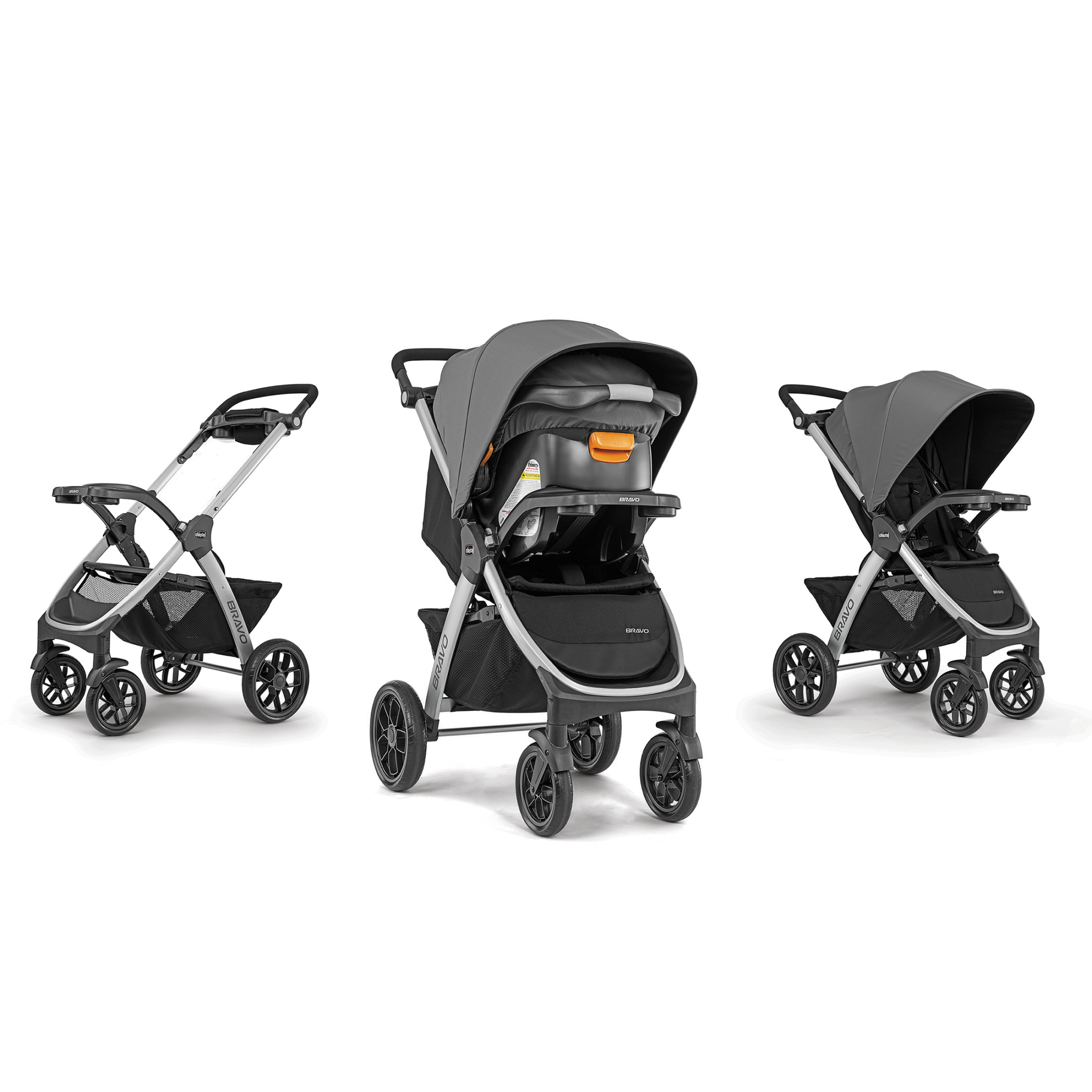 Chicco Bravo Trio Travel System Stroller with KeyFit 30 Infant Car Seat - Brooklyn (Navy) - image 2 of 14